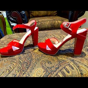 Size 7.5 womens strap heels